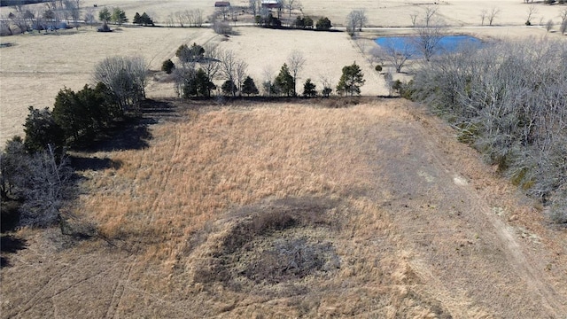 bird's eye view featuring a rural view