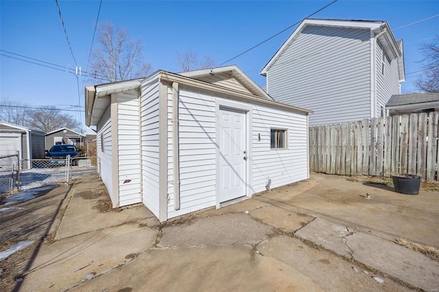 view of outbuilding