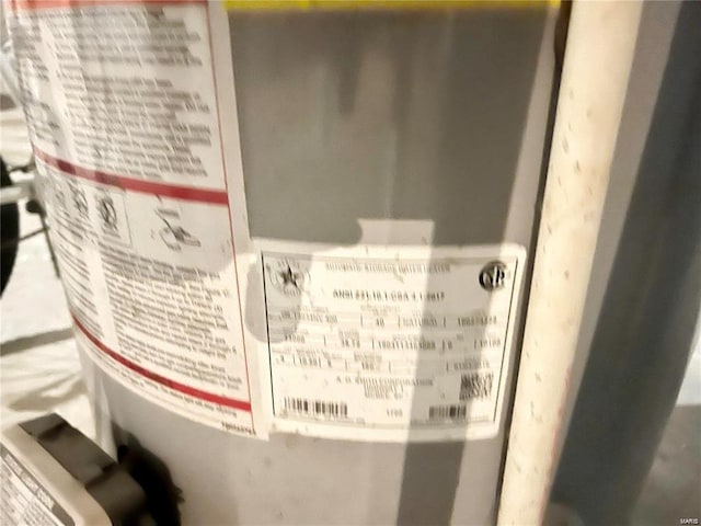 details with water heater