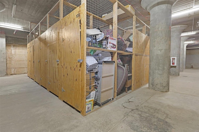 view of storage room