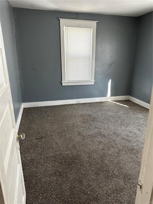 view of carpeted empty room