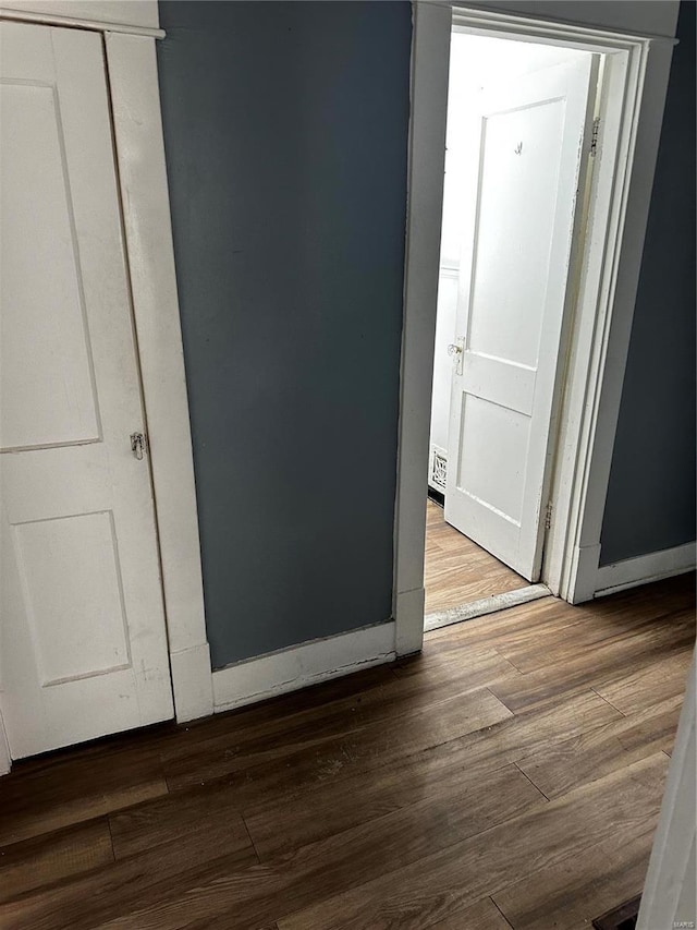 interior space featuring hardwood / wood-style floors