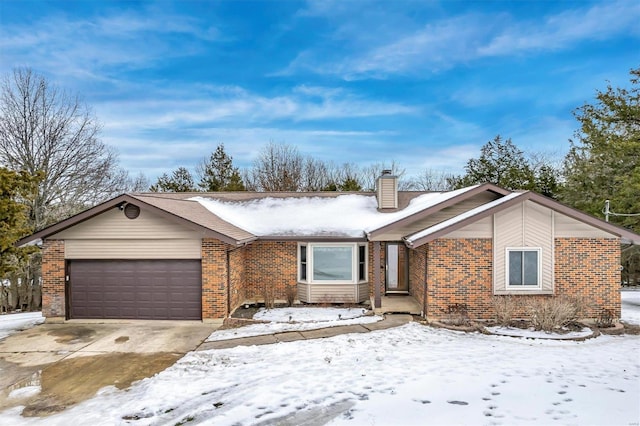 ranch-style house with a garage