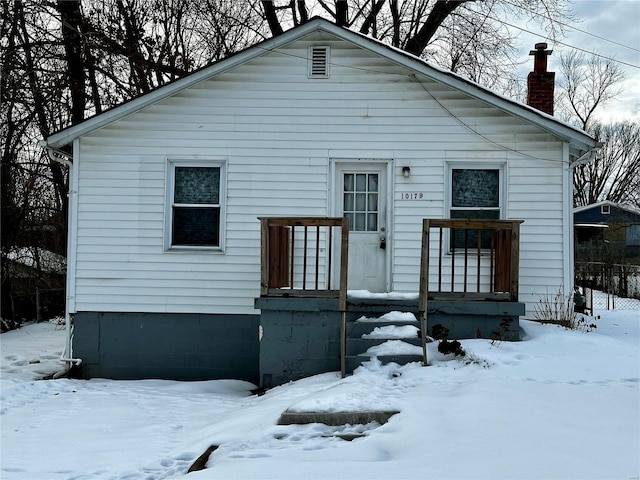 view of front of home