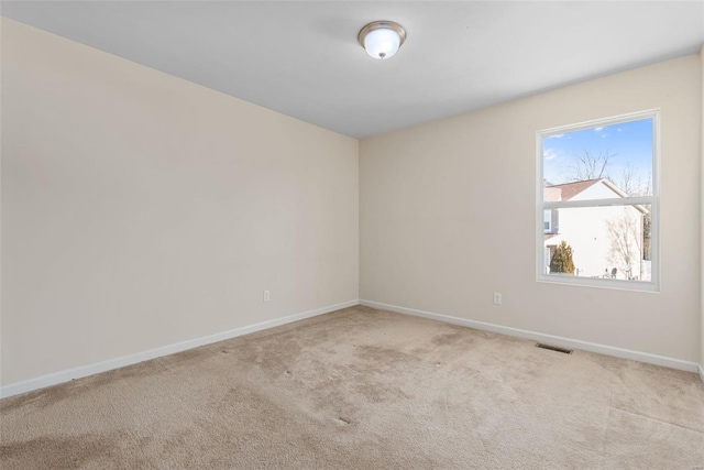 empty room with light carpet