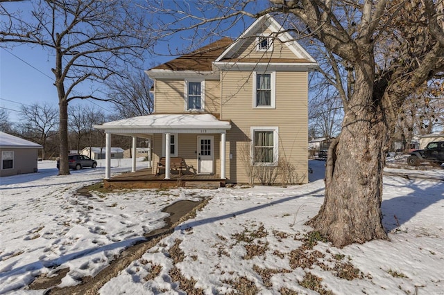 view of front of house with a porch