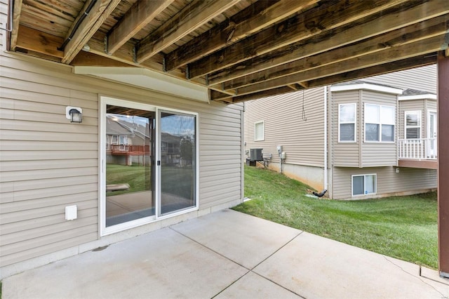 view of patio / terrace featuring cooling unit