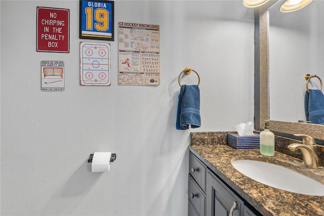 bathroom featuring vanity