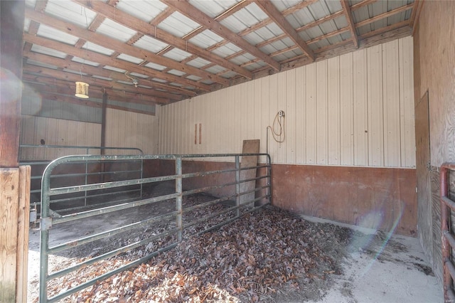 view of horse barn