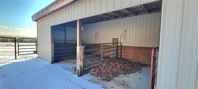 view of horse barn