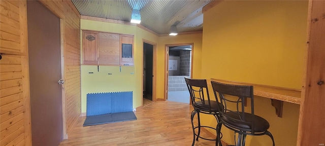 interior space featuring light wood-style floors