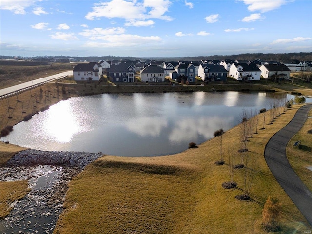 view of water feature featuring a residential view