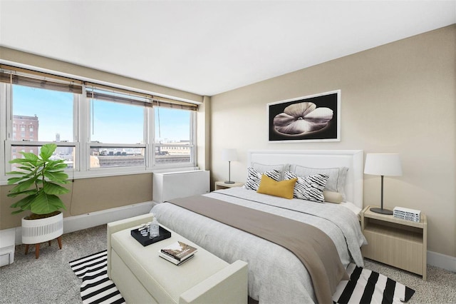 bedroom featuring carpet flooring