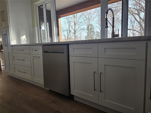 interior space with wood finished floors