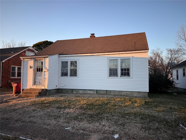 view of back of property