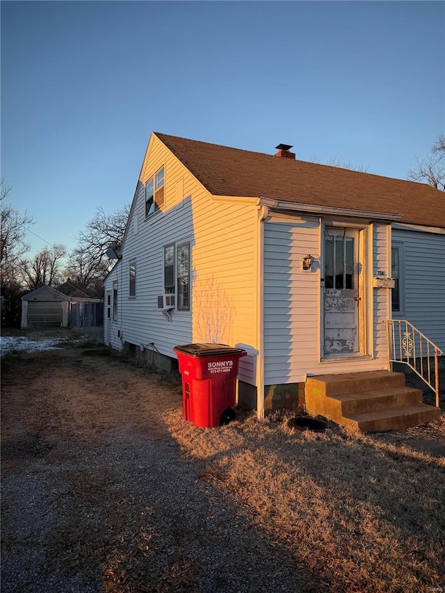 view of front of home