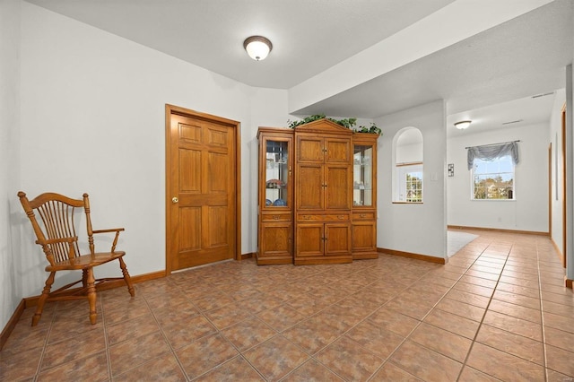 view of tiled foyer entrance