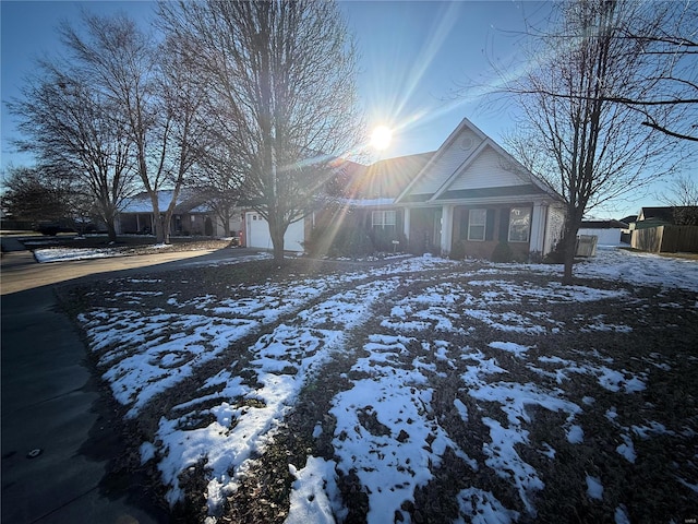 view of ranch-style home