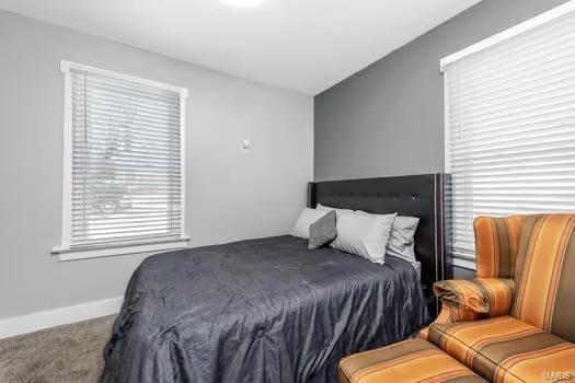 bedroom with carpet flooring