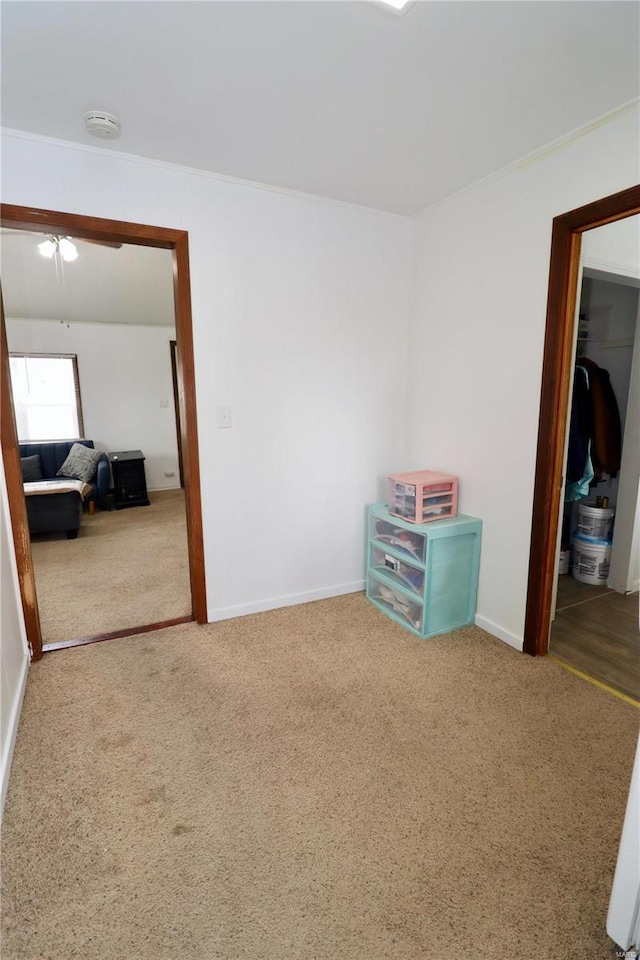 unfurnished bedroom featuring a closet and carpet