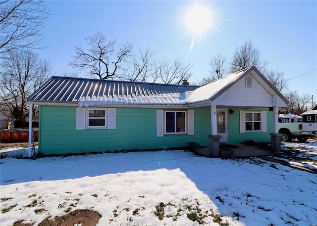 view of ranch-style home