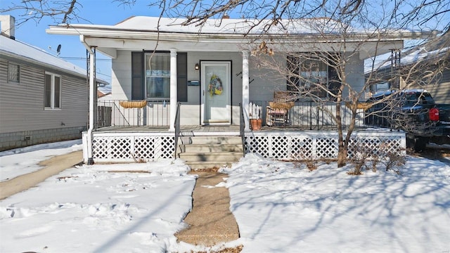 view of front of house with a porch