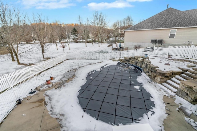 view of snowy yard