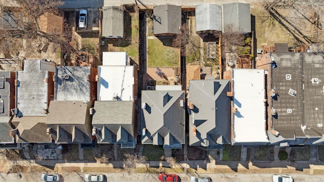 bird's eye view with a residential view