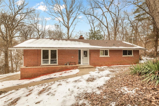 view of ranch-style home