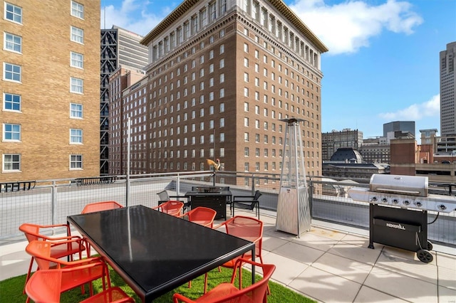 view of patio / terrace with area for grilling