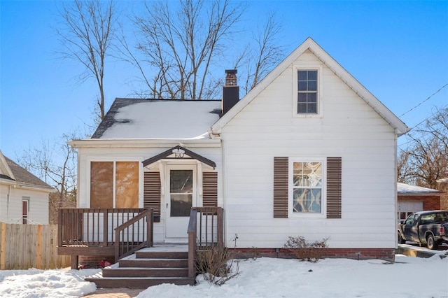 view of front of home