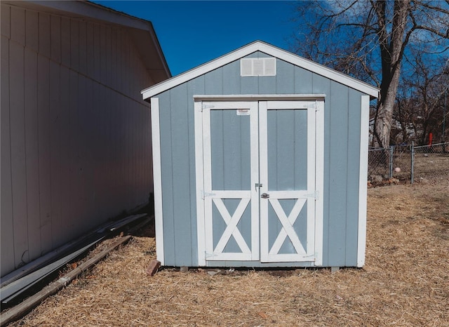 view of outbuilding