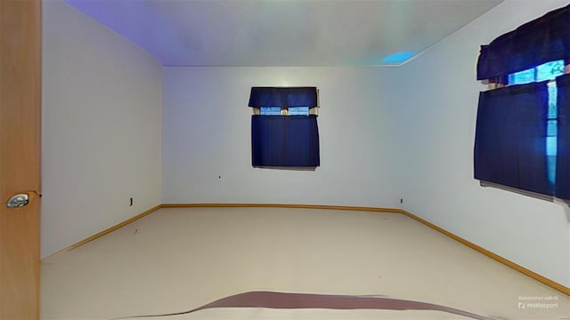 view of carpeted empty room