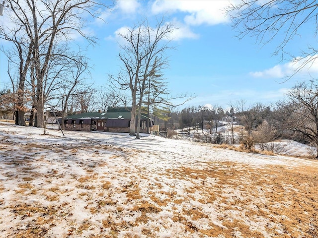 view of snowy yard