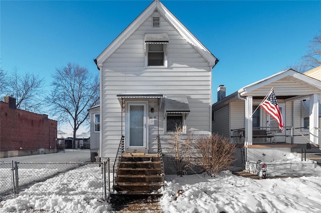 view of front of home