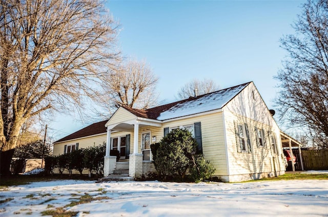 view of front of house