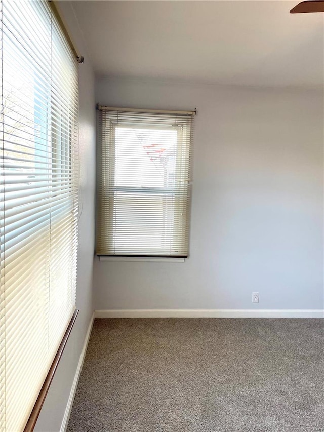 view of carpeted empty room