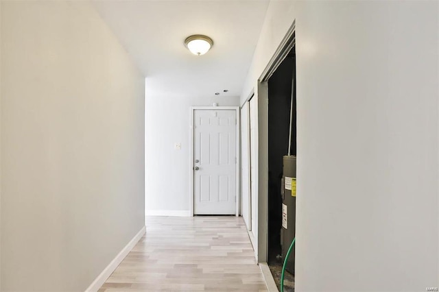 hallway featuring light hardwood / wood-style flooring