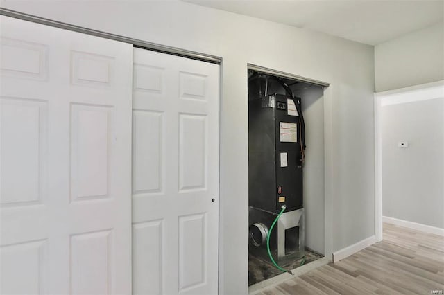 interior space featuring wood-type flooring