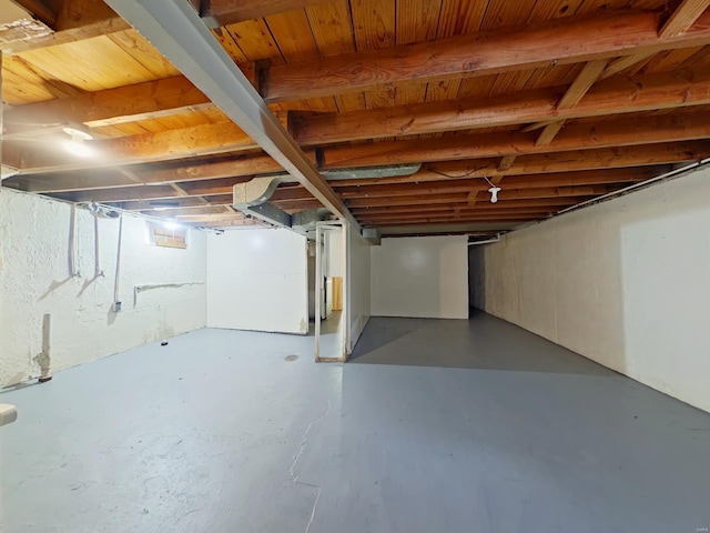 view of basement