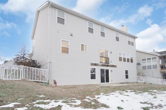 view of rear view of property