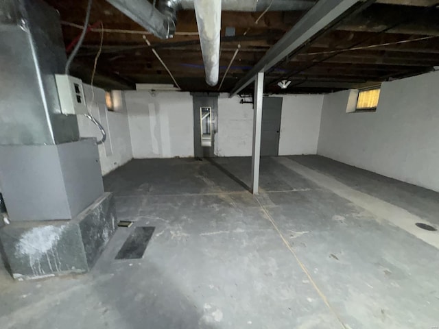 view of basement