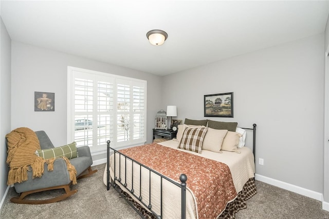 bedroom with carpet floors