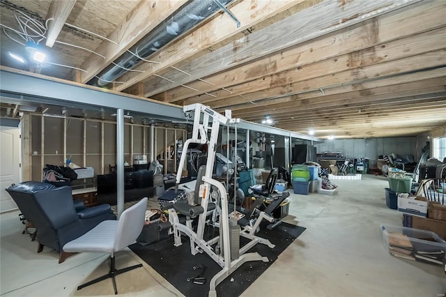 view of exercise room