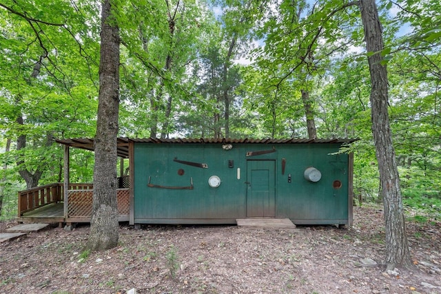 view of outdoor structure