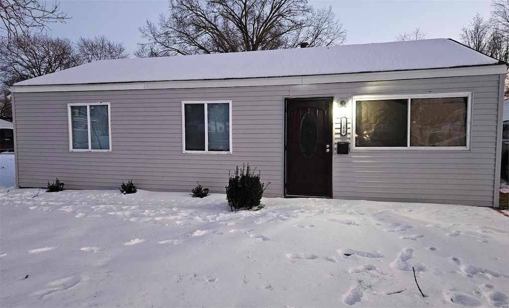 view of front of home