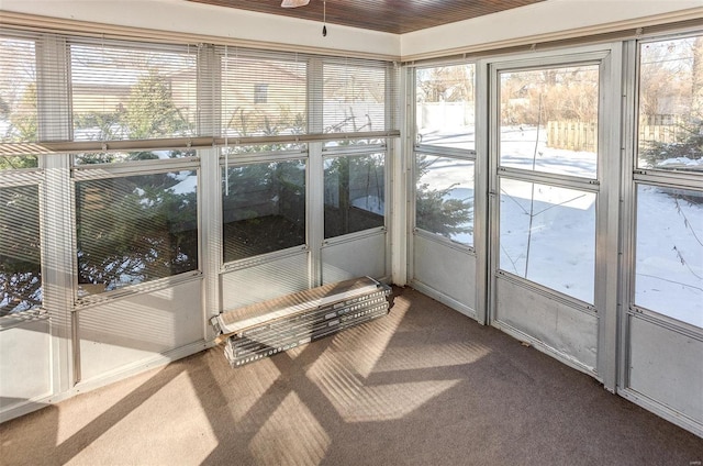 sunroom featuring a wealth of natural light