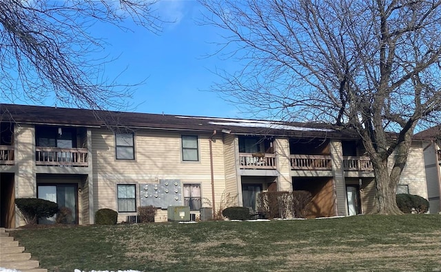 view of property with central AC unit