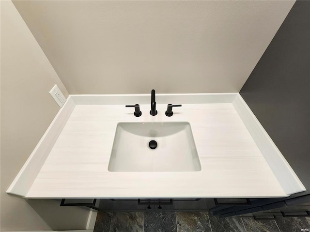 interior details featuring sink