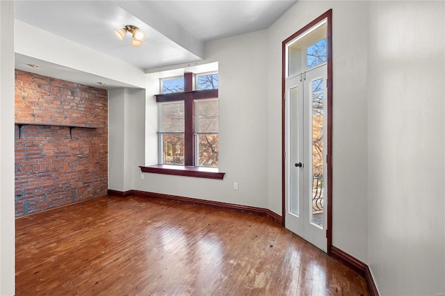 foyer featuring hardwood / wood-style floors